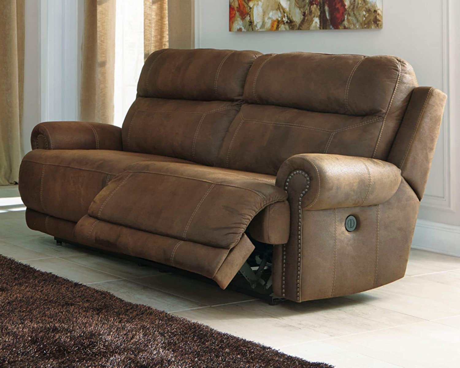 Signature Design by Ashley Austere 2-Seat Reclining Power Sofa