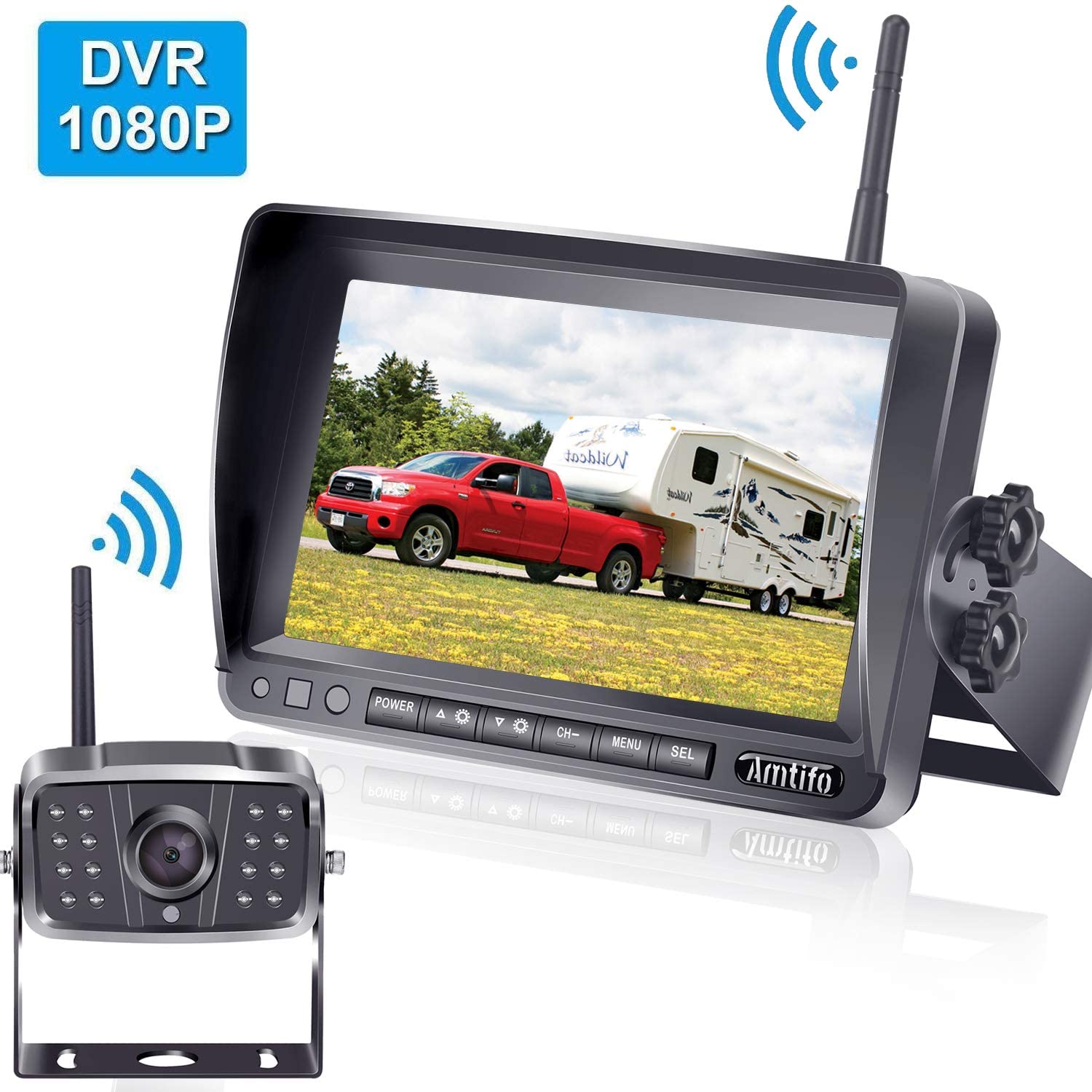 AMTIFO FHD 1080P Digital Wireless Backup Camera