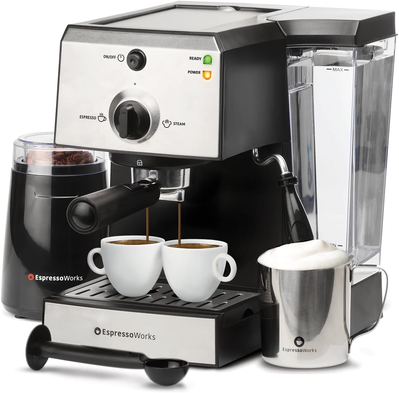 EspressoWorks 7 Pc All-In-One Espresso Machine