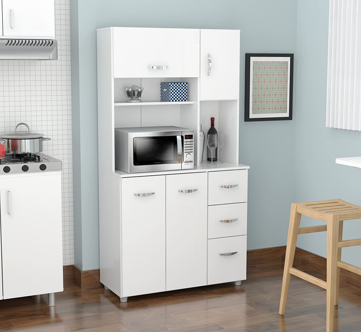 HomeRoots Kitchen Storage Cabinet