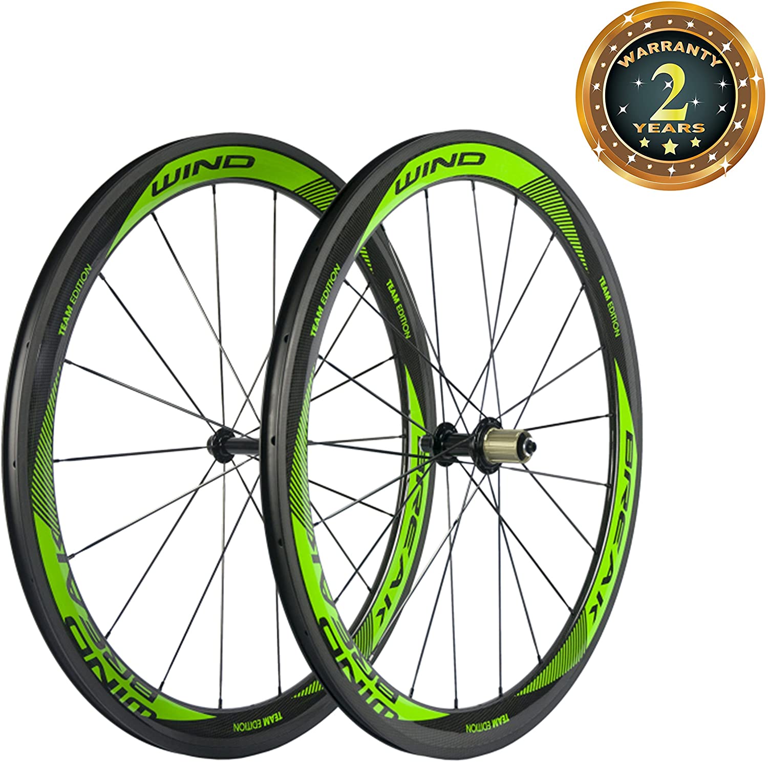 SunRise Bike Carbon Fiber Road Wheelset Clincher Wheels 50mm Depth R13 Hub Decal Bicycle Rims