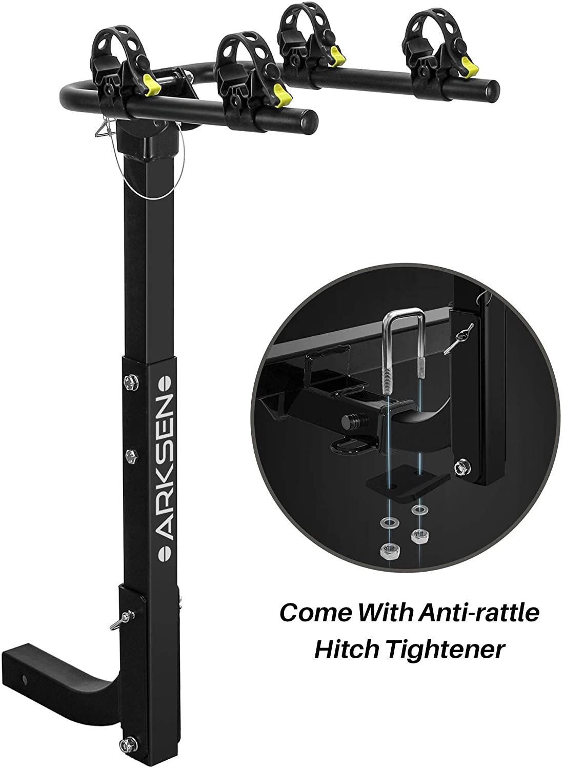 Arksen Premium 4-Bike Carrier Rack Hitch Mount