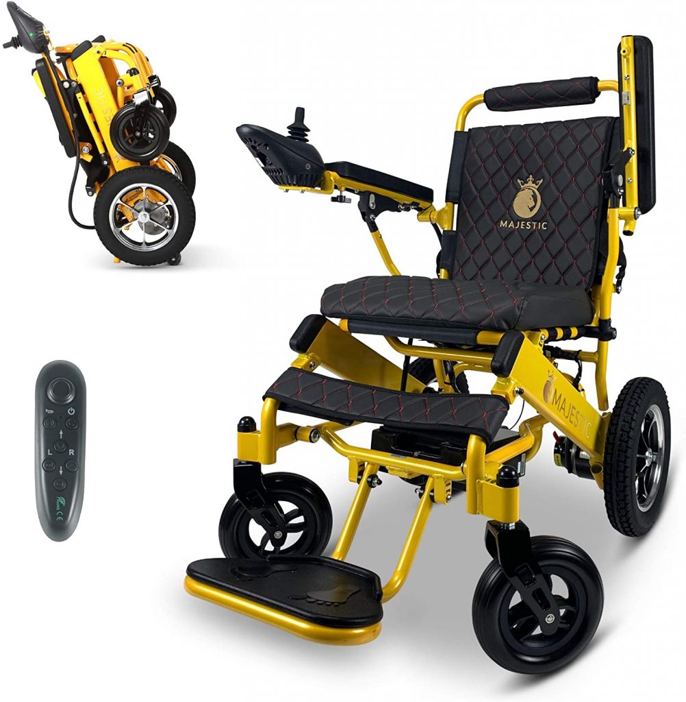 2021 Electric Wheelchairs Lightweight Foldable Motorize Power Electrics Wheel Chair Mobility Aid