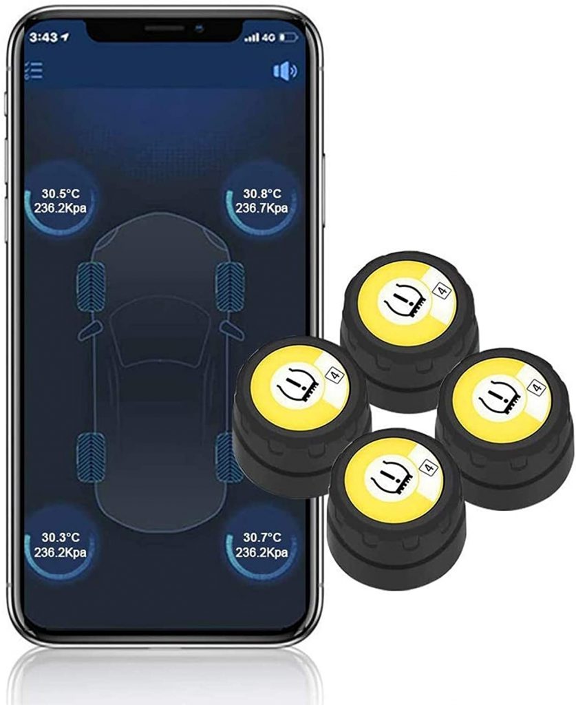 BARTUN Bluetooth Wireless Tire Pressure Monitoring System