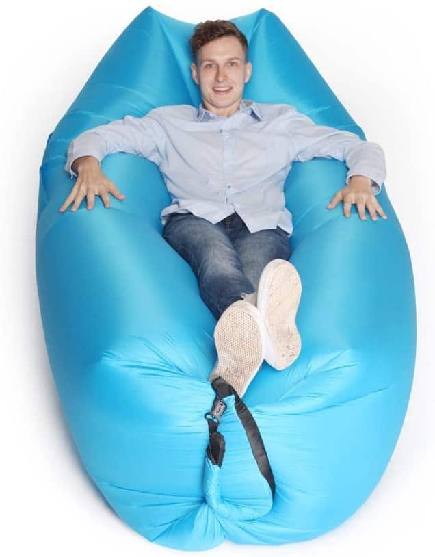 Bry Inflatable Lounger Air Chair Sofa Bed Sleeping Bag Couch for Beach Camping Lake Garden