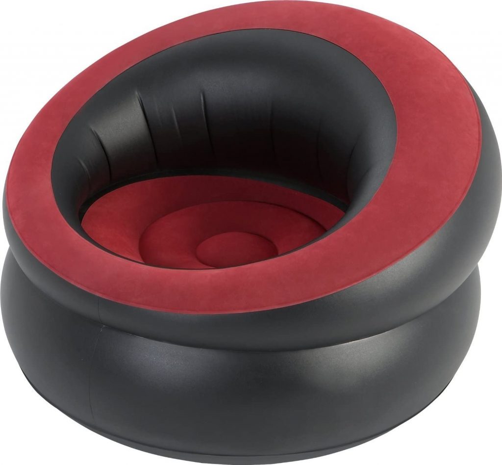 SINGLE FLOCKED INFLATABLE GAMING CHAIR