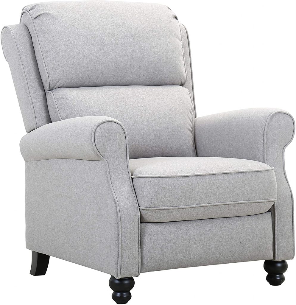 Amazon Brand – Ravenna Home Push-Back Recliner Living Room Chair