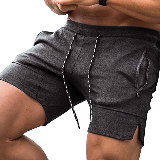 COOFANDY Men's Gym Workout Shorts Short Fitted Training Bodybuilding Jogger with Pocket