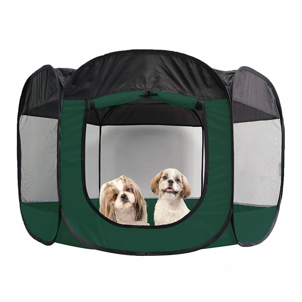 Furhaven Indoor-Outdoor Mesh Open-Air Playpen