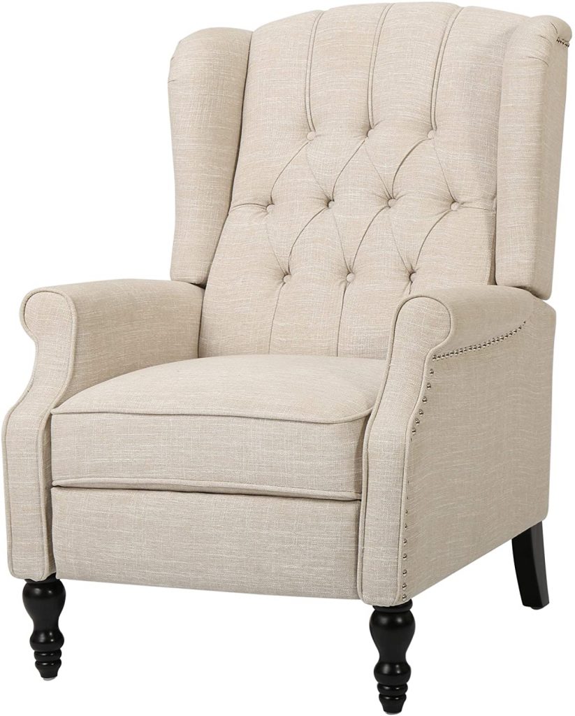 GDF Studio Elizabeth Tufted Fabric Recliner Chair