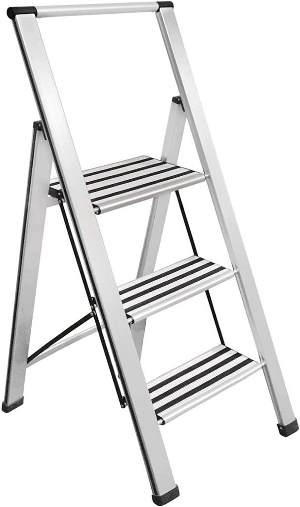 Sorfey Aluminum Folding 3 Step Ladder