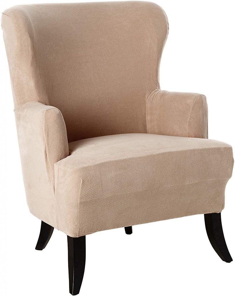 SureFit Stretch Wing Chair Slipcover