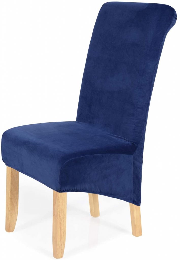 smiry Stretch Velvet Dining Chair Covers