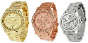 #4. 3PCs Rose Gold and Silver Gold Women’s watches