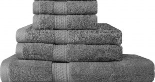 #3. Utopia 8-pieces Bath Towels