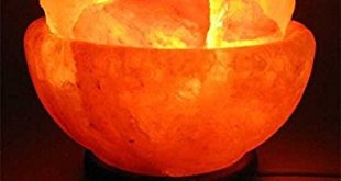 #7. Himalayan Salt Fire Basket 100% Pure Himalayan Crystal Lamp