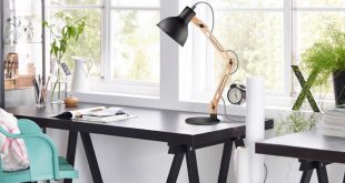 1. Tomons Scandinavian Swing Arm Wood Desk Table Lamp