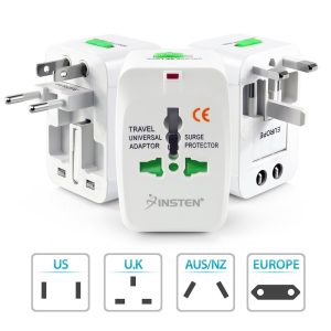 3. Insten Universal World Wide Travel Charger Adapter