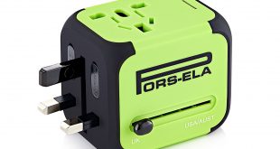 8. PORS-ELA International Travel Power Adapter