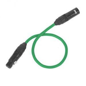 LYxPro Balanced XLR Cable 1.5 Feet Microphone Cable (Green)