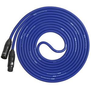 LyxPro Balanced XLR Premium Microphone Cable (Blue)