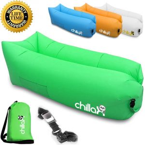 ChillaX Inflatable Lounger with Carry Bag