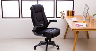 LCH Kadirya executive Office Chair - Adjustable Angle Recline Locking System and Flip-Up Arms