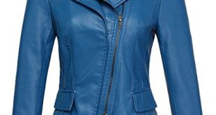 Chouyatou Women’s Stylish Faux Leather Bike Jacket