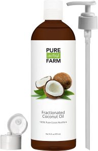 Fractionated Coconut Oil (Liquid) - Large 16oz - WITH PUMP