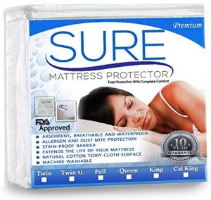 Sure Premium Waterproof and Hypoallergenic Mattress Protector