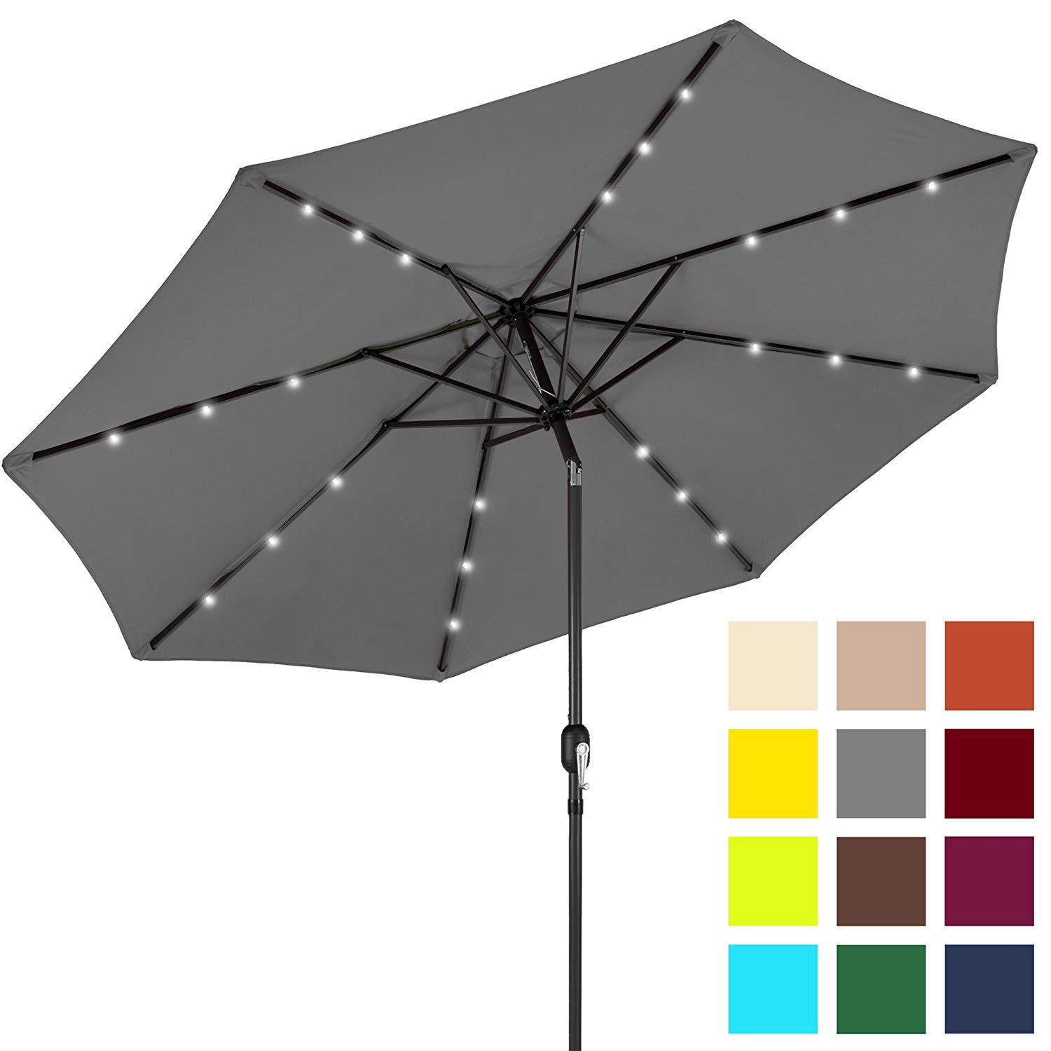 Top 10 Best Patio Umbrellas In 2018 Reviews Pro Review Best Choice S 10 Feet Solar Led Lighted Patio Umbrella
