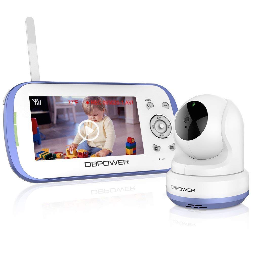 DBPOWER Digital Sound Activated 4.3-Inches LCD Baby Monitor