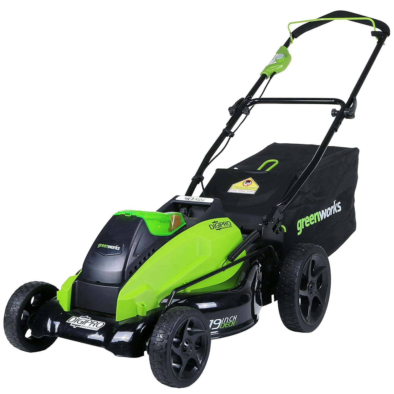 Greenworks 19-Inch 40V Cordless Lawn Mower