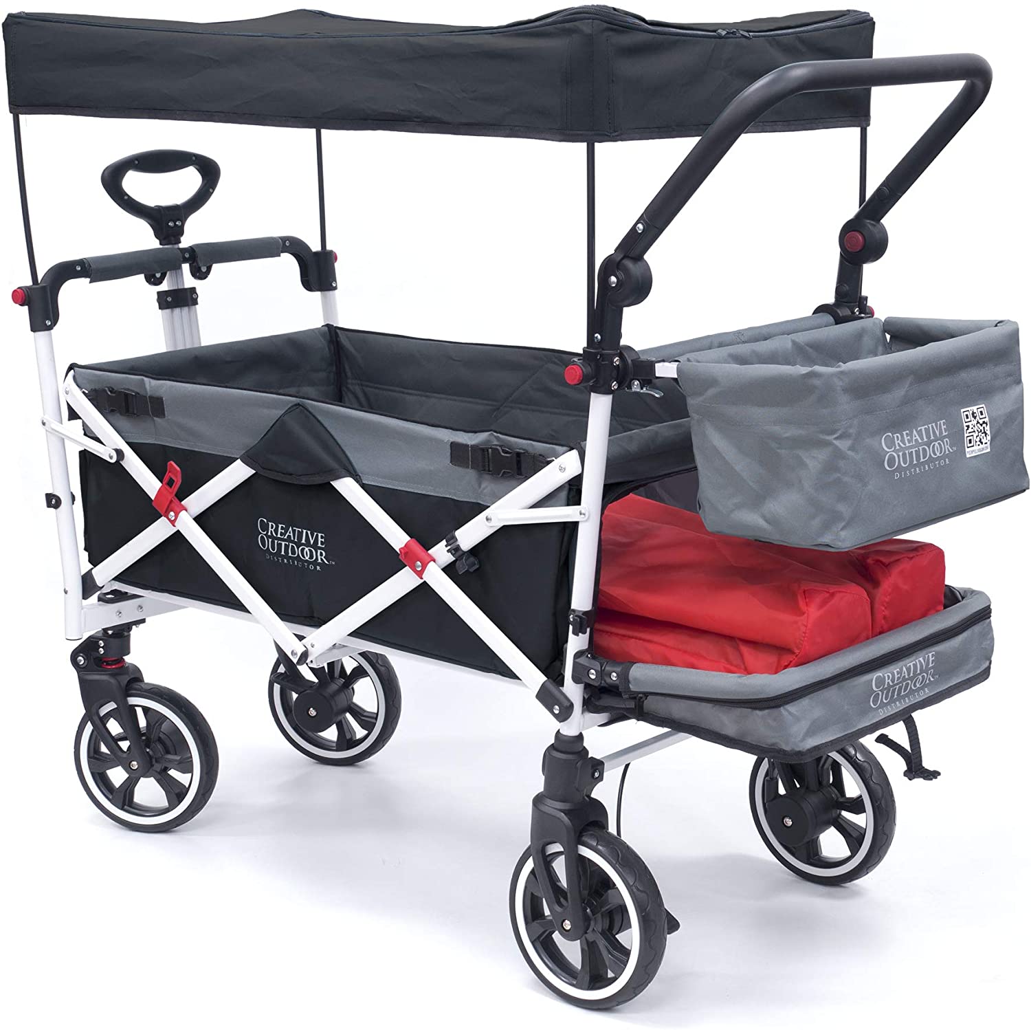Creative Outdoor Push Pull Collapsible Folding Wagon 
